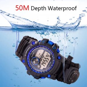 RELOJ DE SOBREVIVENCIA PARACORD – 6 COLORES DISPONIBLES RELOJ DE SOBREVIVENCIA PARACORD – 6 COLORES DISPONIBLES