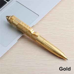 LÁPIZ TÁCTICO DE DEFENSA DORADO LÁPIZ TÁCTICO DE DEFENSA DORADO