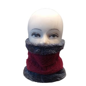 CUELLO DE LANA ROJO OSCURO CUELLO DE LANA ROJO OSCURO