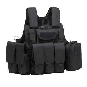 CHALECO TÁCTICO NEGRO BL-58 CHALECO TÁCTICO NEGRO BL-58