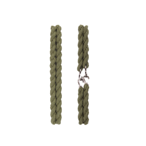 PAR DE LIGAS TRENZADAS PARA PANTALÓN – VERDE