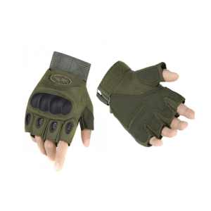 GUANTES TÁCTICOS MEDIO DEDO – VERDE GUANTES TÁCTICOS MEDIO DEDO – VERDE