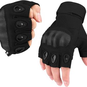 GUANTES TÁCTICOS MEDIO DEDO NEGRO – MODELO RUGOSO GUANTES TÁCTICOS MEDIO DEDO NEGRO – MODELO RUGOSO