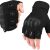GUANTES TÁCTICOS MEDIO DEDO NEGRO – MODELO RUGOSO