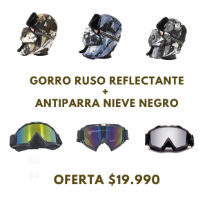 PACK GORRO RUSO + ANTIPARRA NIEVE