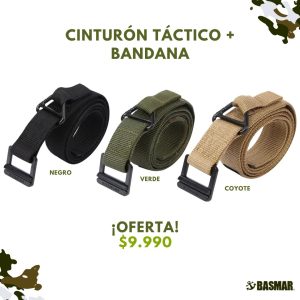 OFERTA CINTURÓN TÁCTICO + BANDANA