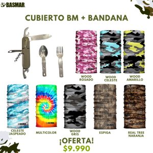 OFERTA CUBIERTO BM + BANDANA A ELECCIÓN