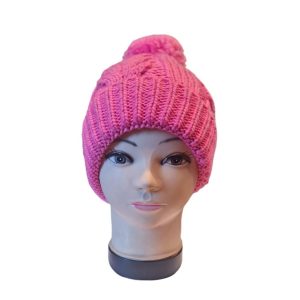 GORRO POMPÓN ROSADO GORRO POMPÓN ROSADO