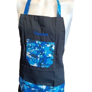 DELANTAL ADULTOS – PIXELADO AZUL