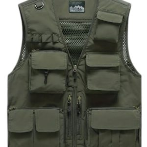 CHAQUETA DE PESCA – VERDE