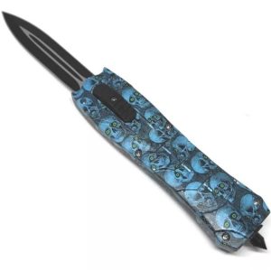 NAVAJA AUTOMÁTICA FRONTAL – CALAVERA AZUL NAVAJA AUTOMÁTICA FRONTAL – CALAVERA AZUL