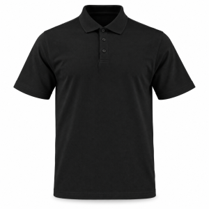 POLERA PIQUÉ NEGRA