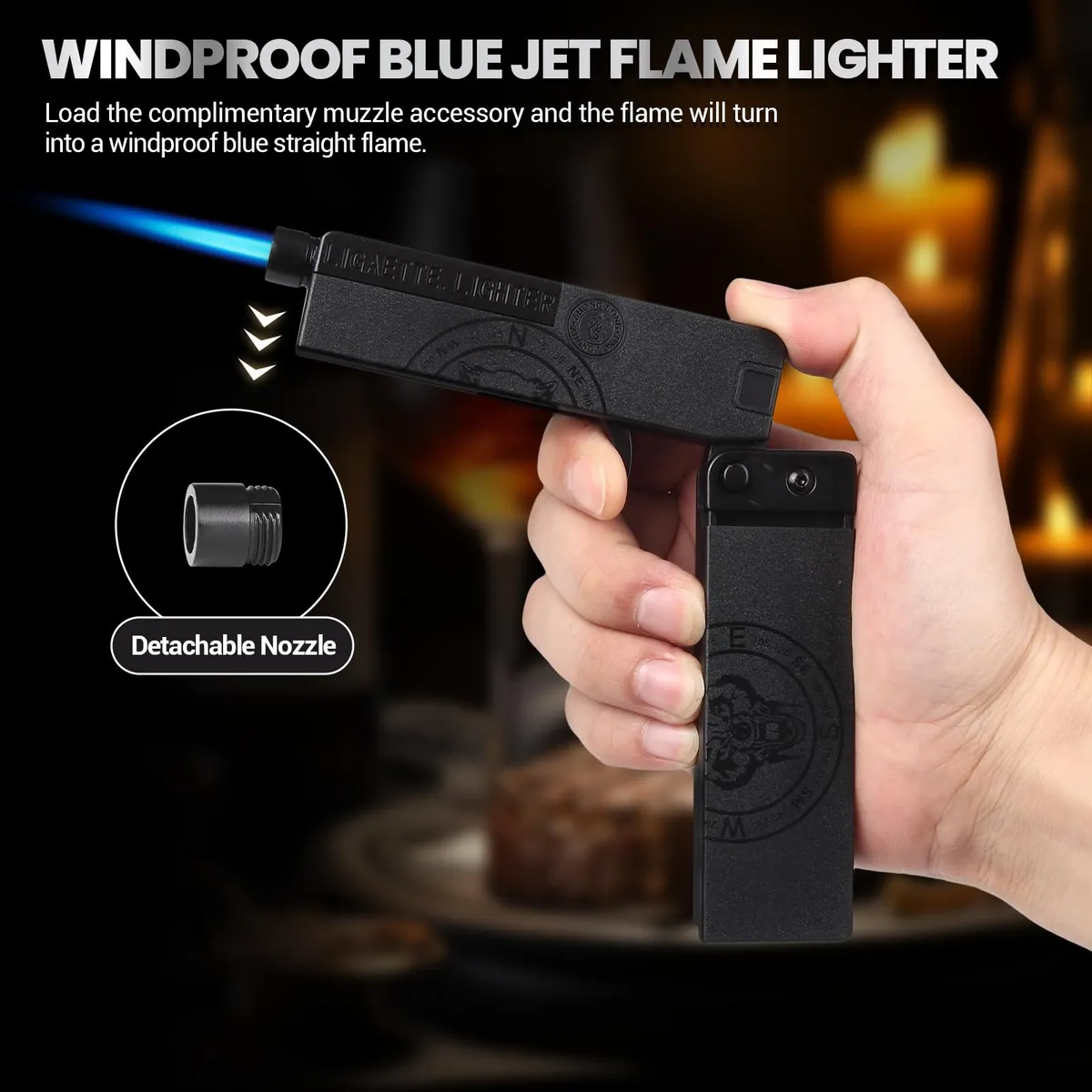 D_NQ_NP_2X_715199-MLC90163693304_082025-F-encendedor-soplete-plegable-pistola-recargable-con-cigarrera